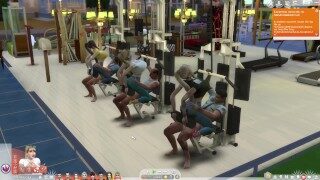 Sims 4:Gym X Treadmill X Weight training machine X 6P