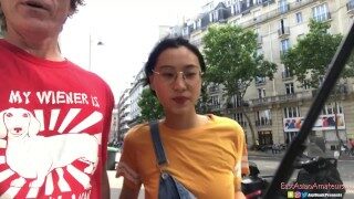 Chinese Asian June Liu Creampie - SpicyGum Fucks American Guy in Paris x Ja...